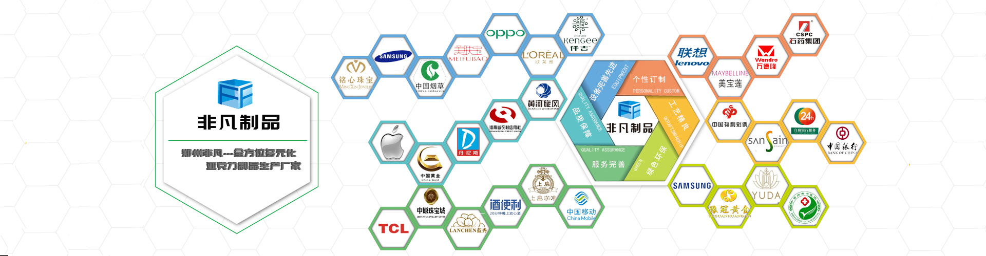 鄭州非凡十年專注亞克力制品加工、亞克力展示架定制,先后服務于VIVO、三星、丹尼斯等知名品牌企業!